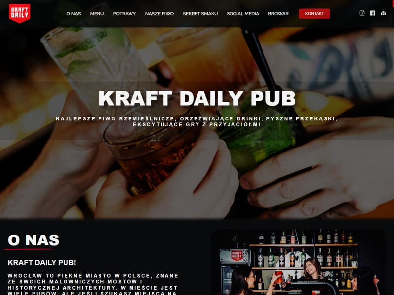 Kraft Daily Pub - WordPress Project
